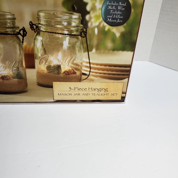Apothecary & Company 3-Piece Hanging Mason Jar and Tealight Set Holiday Decor - Picture 8 of 10